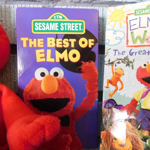Fisher Price Toys Elmo Plush And 2 Elmo Vhs Tapes Poshmark Fisher Price Toys Elmo Plush And 2 Elmo Vhs Tapes Poshmark